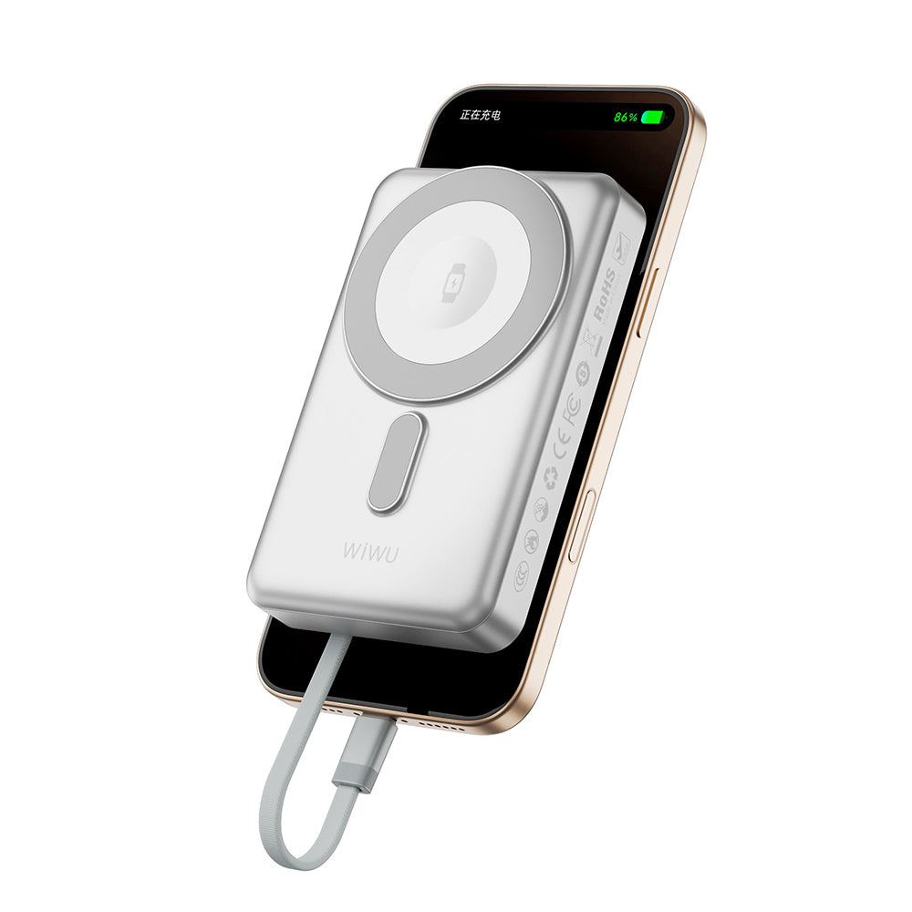 Wi-P056 Wireless ve PD Hızlı Şarj Özellikli Magsafe Powerbank 15W 10000mAh