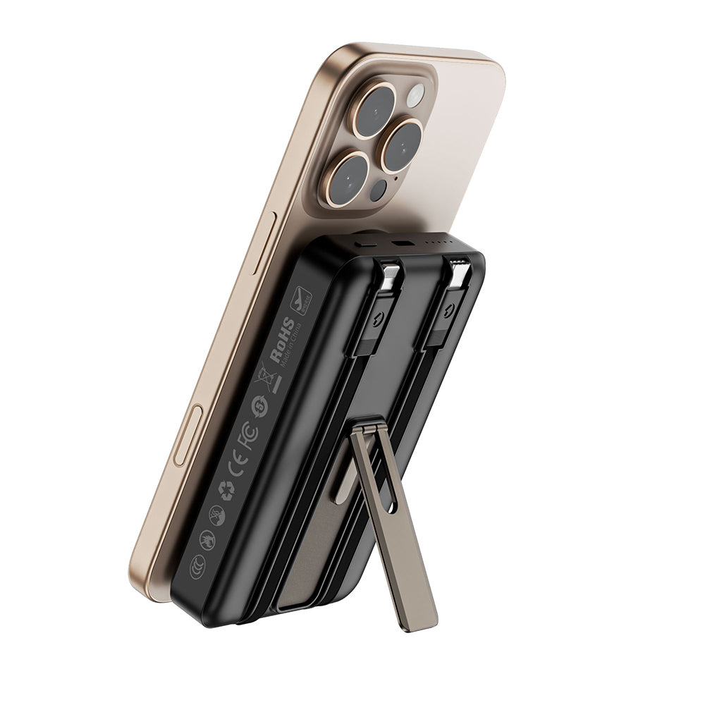 Wi-P056 Wireless ve PD Hızlı Şarj Özellikli Magsafe Powerbank 15W 10000mAh