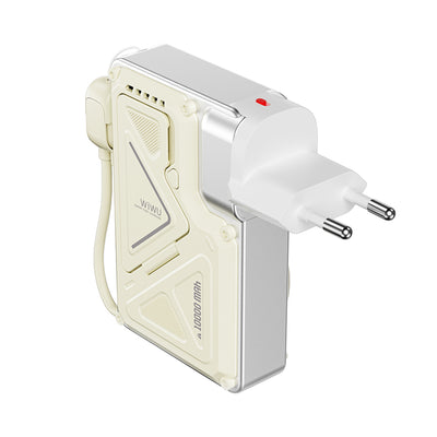 Wi-P057 Knight Serisi Wireless Type-C ve Lightning Kablolu PD Powerbank 35W 10000mAh