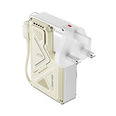 Wi-P057 Knight Serisi Wireless Type-C ve Lightning Kablolu PD Powerbank 35W 10000mAh