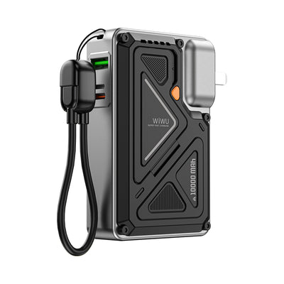 Wi-P057 Knight Serisi Wireless Type-C ve Lightning Kablolu PD Powerbank 35W 10000mAh
