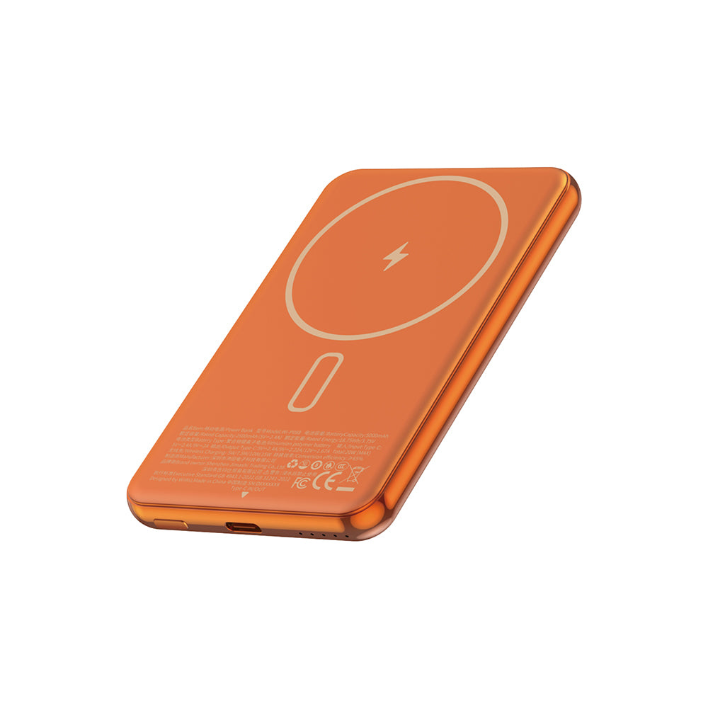 Wi-P088 LED Göstergeli PD 20W Kablosuz Powerbank 5000mAh 15W