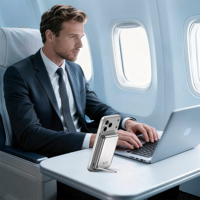 Wi-P090 Mag Pro 10000mAh Qi2 Magsafe Uyumlu 45W Standlı Powerbank