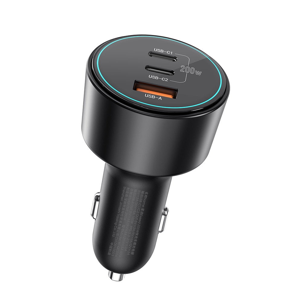 Wi-QC026 200W Dual Type-C USB-A Araç Şarj Aleti