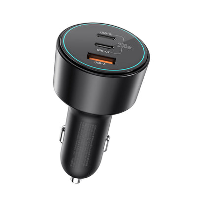 Wi-QC026 200W Dual Type-C USB-A Araç Şarj Aleti