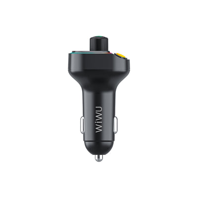 Wi-QC031 RGB Bluetooth Transmitter MP3 Type-C + USB-A Araç Şarjı