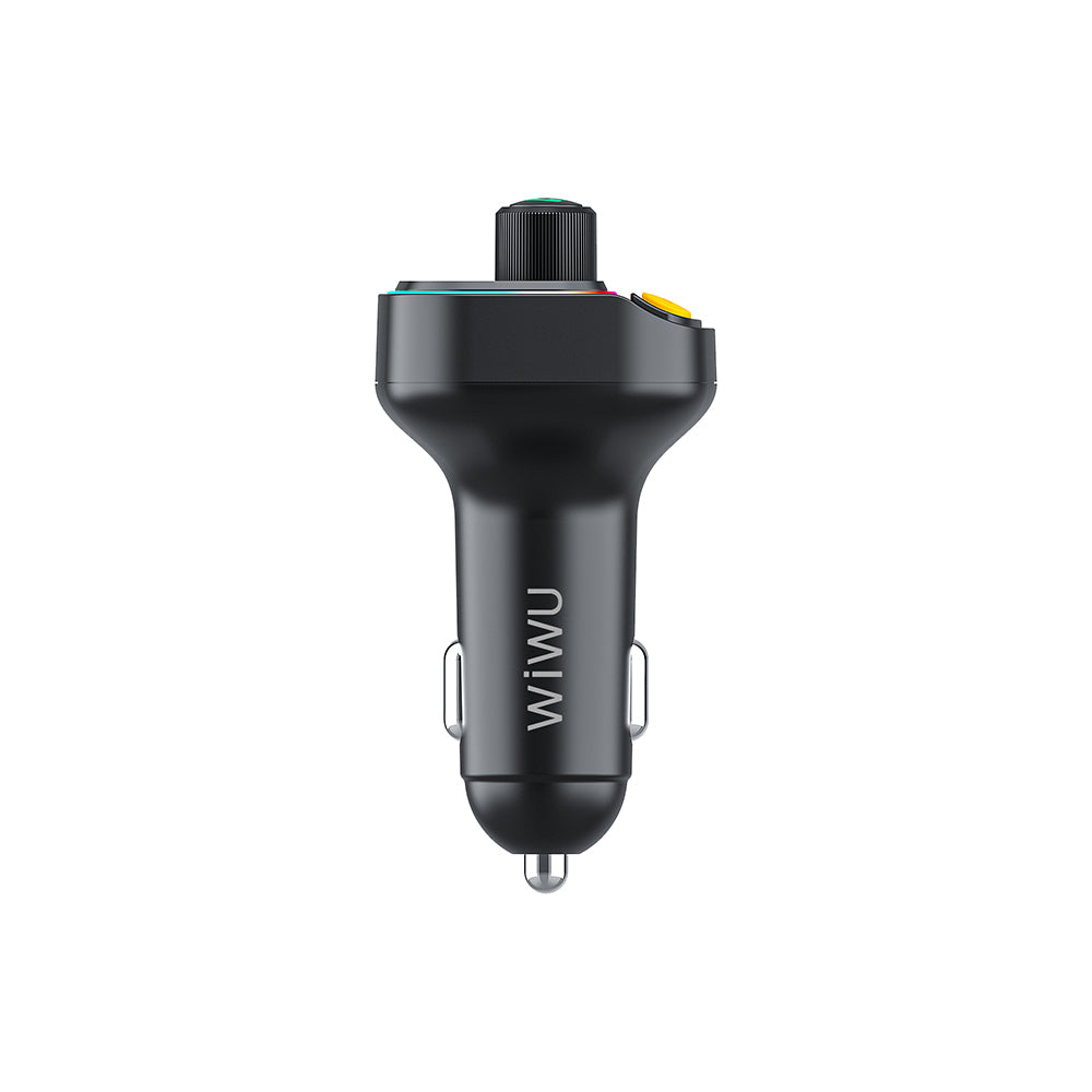 Wi-QC031 RGB Bluetooth Transmitter MP3 Type-C + USB-A Araç Şarjı