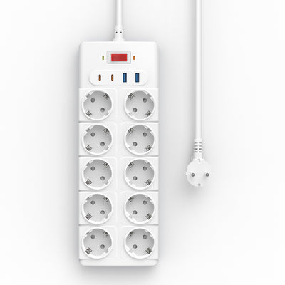 Wi-S008 20W GaN Tech Power Strip 14 in 1 Çoklu Priz 2M