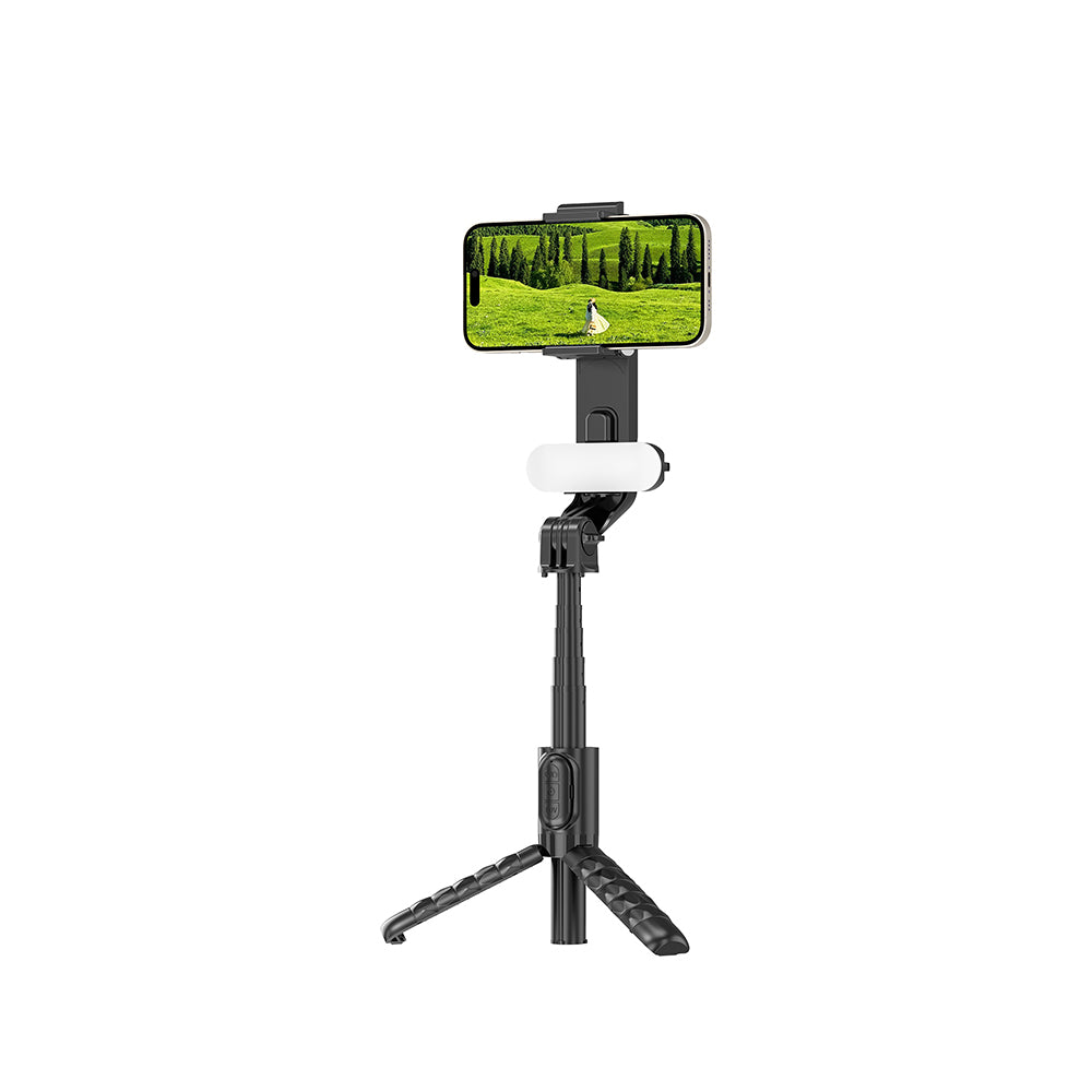 Wi-SE013 Dolgu Işıklı Teleskopik Tripod ve Mini Selfie Çubuğu