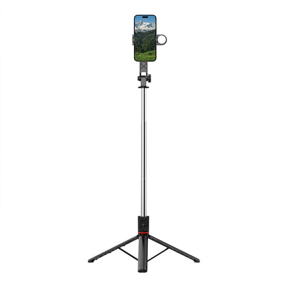 Wi-SE015 Dolgu Işıklı Teleskopik Tripod ve Selfie Çubuğu