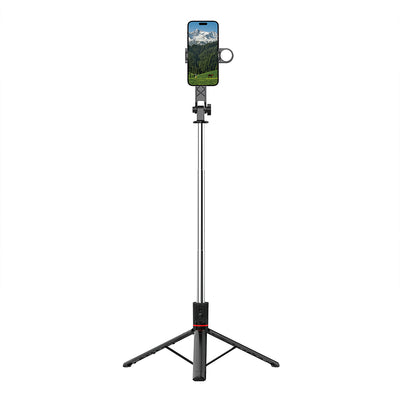 Wi-SE015 Dolgu Işıklı Teleskopik Tripod ve Selfie Çubuğu