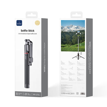 Wi-SE015 Dolgu Işıklı Teleskopik Tripod ve Selfie Çubuğu