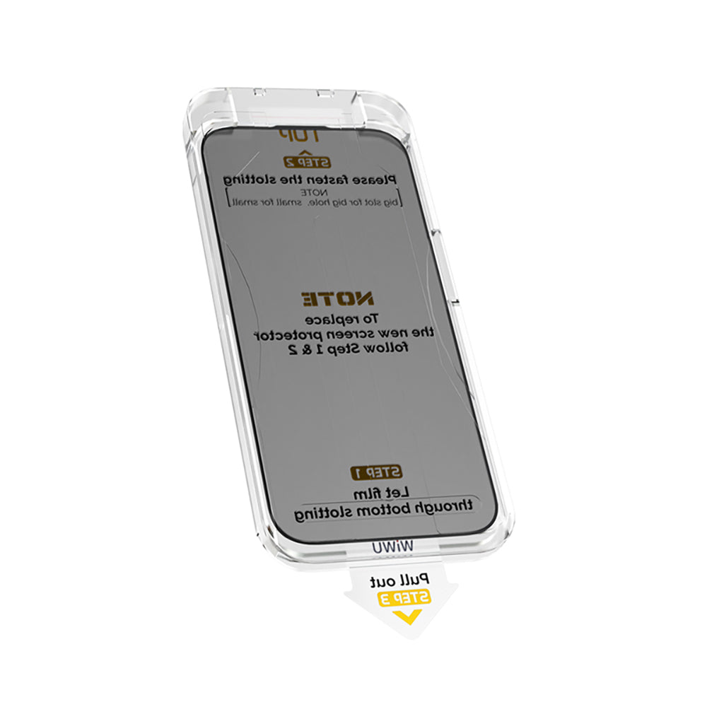 Wi-SQ009 iPrivacy Anti-Peep iPhone 17 Pro Ekran Koruyucu Kolay Uygulama Aparatlı