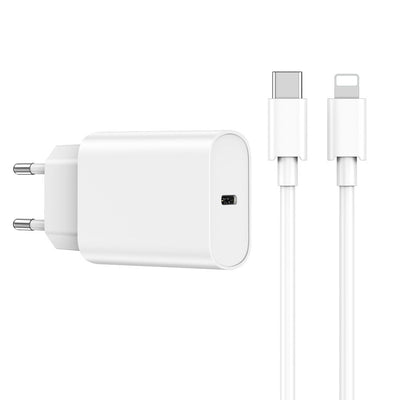 Wi-U001 20W Type-C to Lightning Kablolu PD Hızlı Şarj Seti