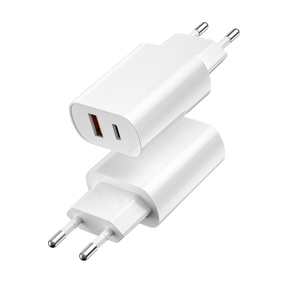 Wi-U002 20W Type-C PD ve USB-A QC Hızlı Şarj Adaptörü