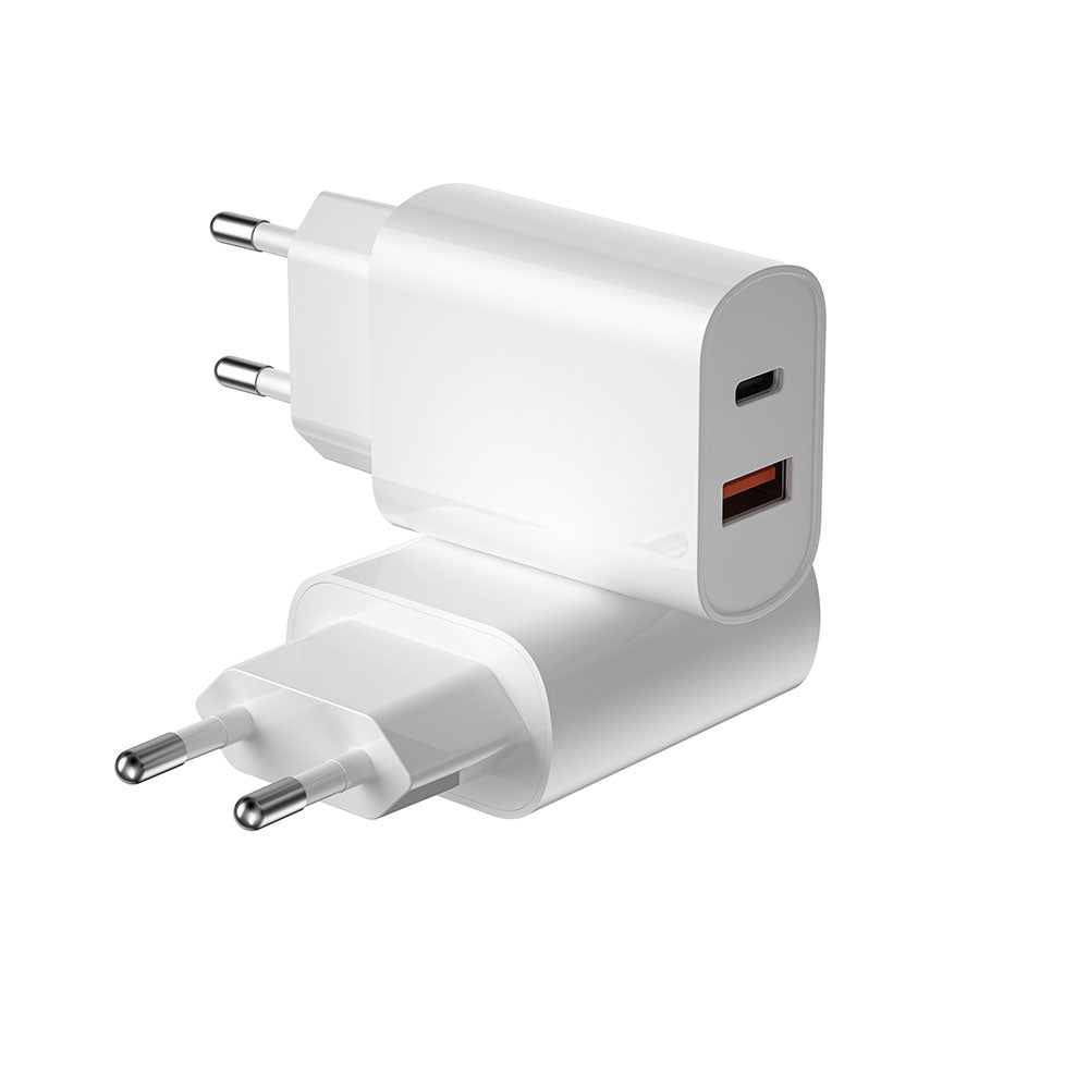 Wi-U002 20W Type-C PD ve USB-A QC Hızlı Şarj Adaptörü