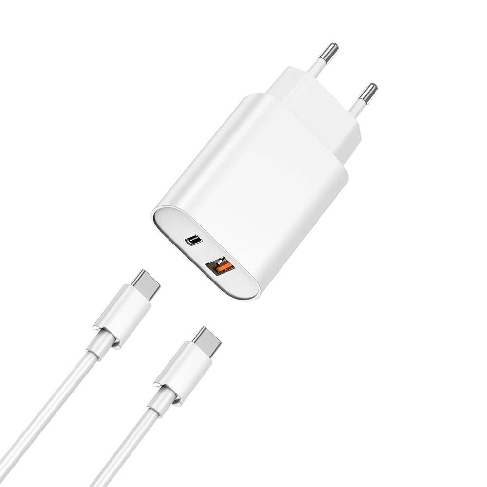 Wi‑U002 Quick PD+QC 20W Type‑C/USB‑A Hızlı Şarj Başlığı