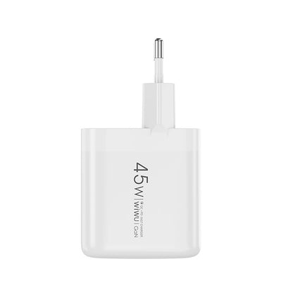 Wi-U035 45W GaN PD QC 3.0 Hızlı Şarj Başlığı