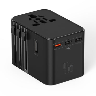 Wi-UA006 TR/US/UK/AU/EU Uyumlu 2500W 45W GaN Universal Seyahat Adaptörü