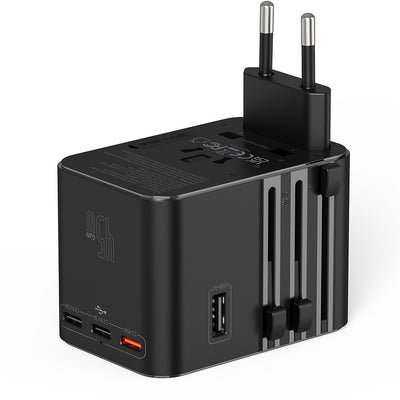 Wi-UA006 TR/US/UK/AU/EU Uyumlu 2500W 45W GaN Universal Seyahat Adaptörü