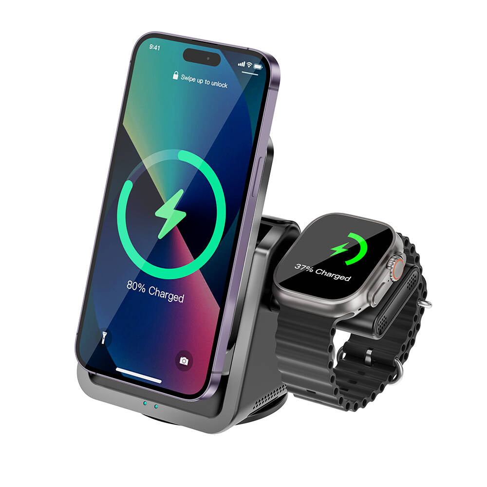 Wi-W018 Coolpad Serisi 3in1 Kablosuz Şarj Standı