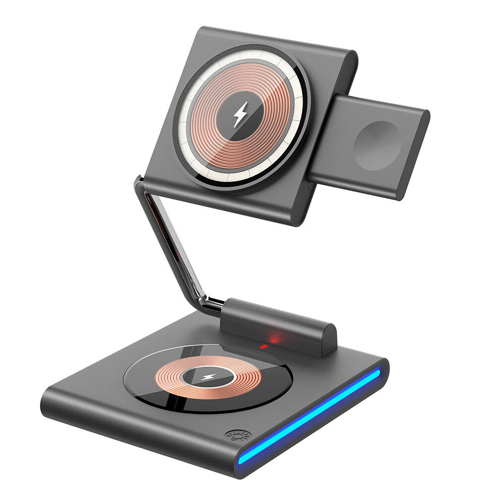 Wi-W023 Geek 3in1 Hareketli Başlık Kablosuz Şarj Standı