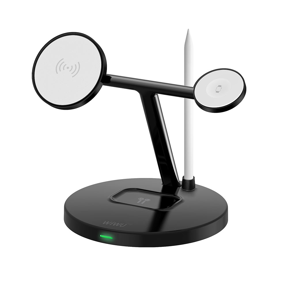 Wi-W032 4 in 1 Magnetik Hızlı Şarj Özellikli Kablosuz Şarj Standı 15W