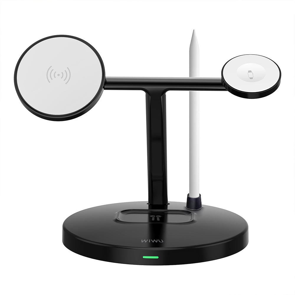 Wi-W032 4 in 1 Magnetik Hızlı Şarj Özellikli Kablosuz Şarj Standı 15W