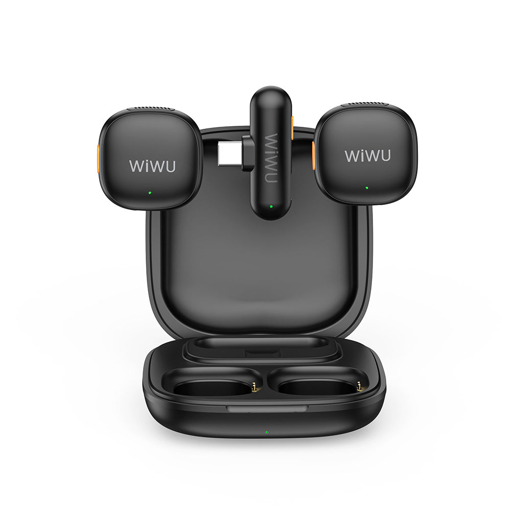 Wi-WM006 2 in 1 Type-C Yapay Zeka ANC Kablosuz Yaka Mikrofonu