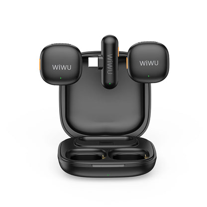 Wi-WM006 2 in 1 Type-C Yapay Zeka ANC Kablosuz Yaka Mikrofonu