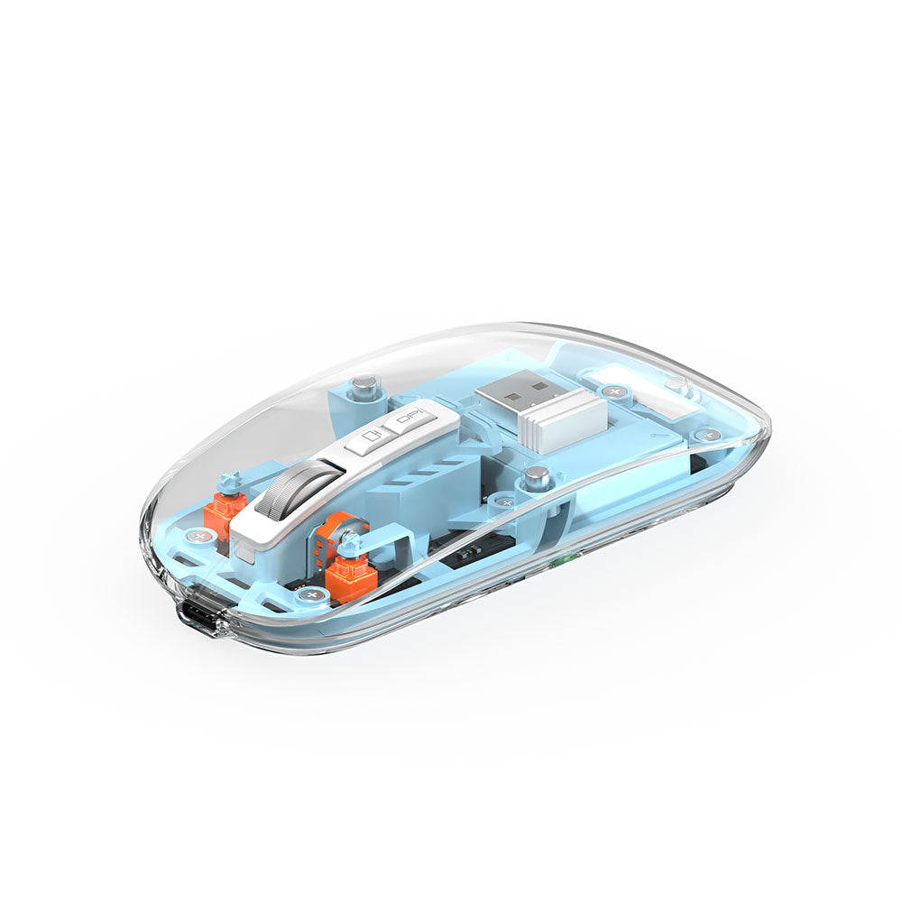 WM105 RGB Işıklı Şeffaf Tasarım Mouse