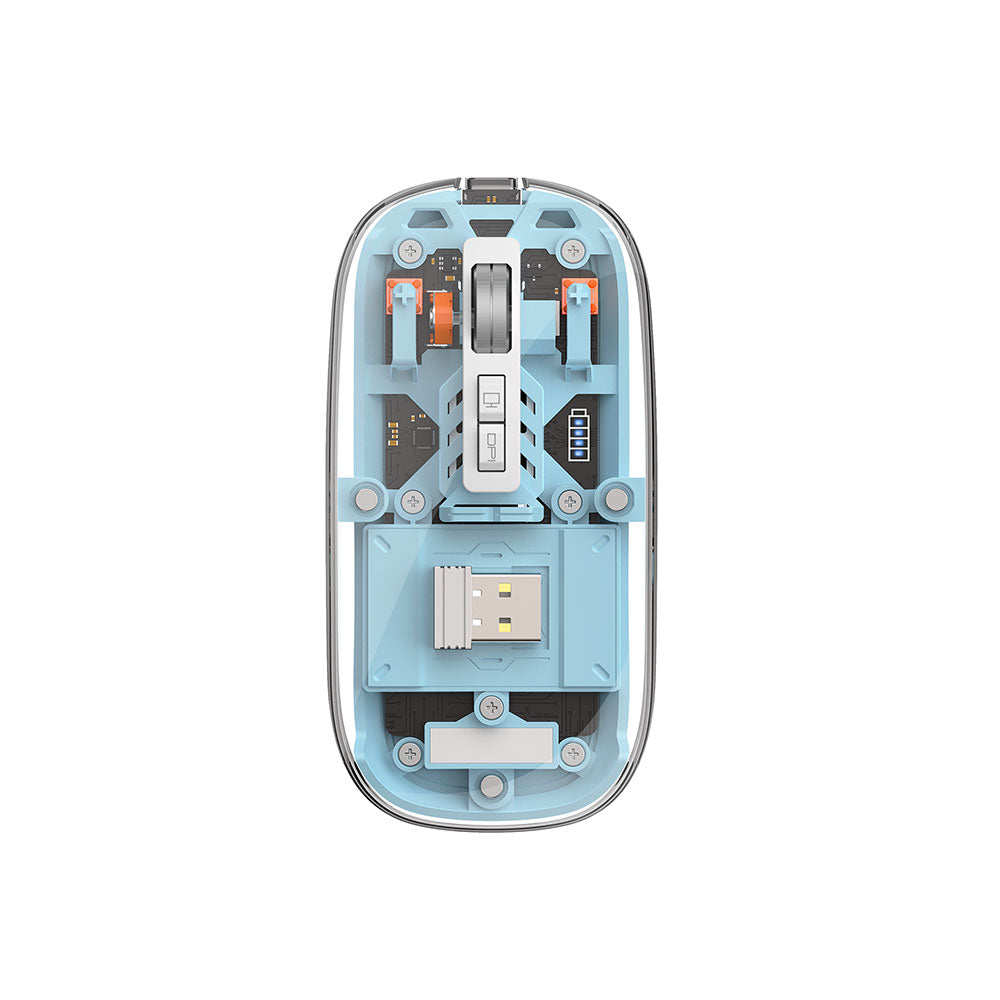 WM105 RGB Işıklı Şeffaf Tasarım Mouse