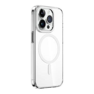 ZYS-013 Magsafe Uyumlu Renkli Kamera Çerçeveli Şeffaf iPhone 15 Pro Max Kılıf
